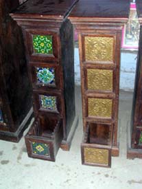 wooden cd rack