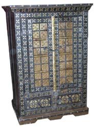 wooden cart almirah