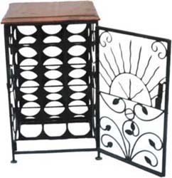 iron wine rack