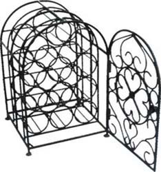 iron wine bottle holder