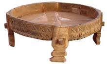 wooden chakki