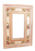 wooden painted mirror frame