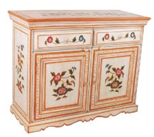 wooden painted cabinet