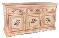 wooden painted sideboard