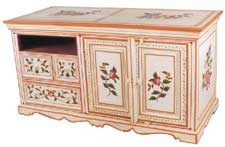 wooden painted sideboard