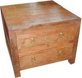 2 drawer wooden cabinet