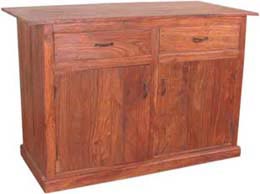2 drawer wooden cabinet
