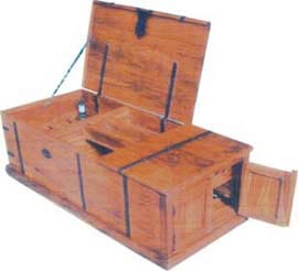 wooden box winerack